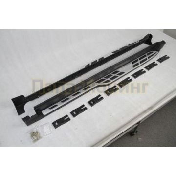 Пороги алюминиевые Aero-style OEM Tuning для Hyundai Tucson 2015-2021