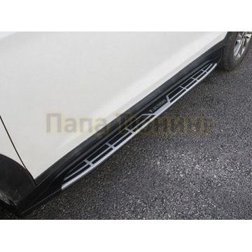Пороги алюминиевые Mobis Style OEM Tuning для Hyundai Tucson 2015-2021