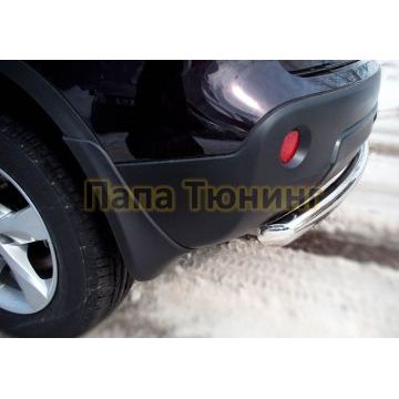 Защита заднего бампера d57 РусСталь для Nissan Qashqai 2010-2014