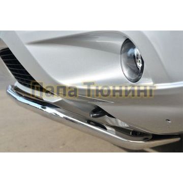 Защита переднего бампера d42 РусСталь для Nissan Terrano 2014-