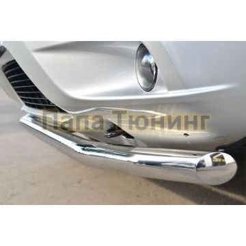 Защита переднего бампера d57 РусСталь для Nissan Terrano 2014-