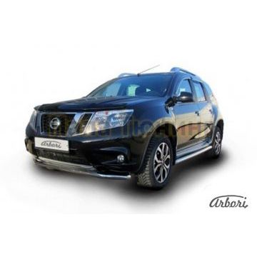 Защита переднего бампера 57 мм Slitkoff для Nissan Terrano 2014- Защита переднего бампера 57 мм Slitkoff для Nissan Terrano 2014-