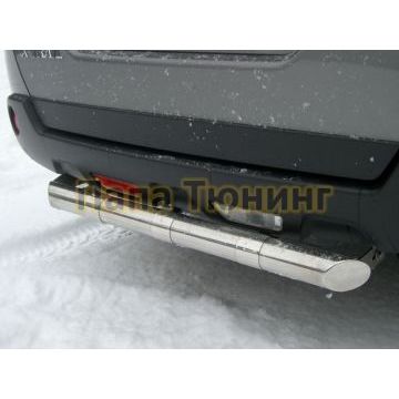 Защита заднего бампера d57 для Nissan X-Trail 2007-2010