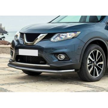 Защита передняя длинная 57 мм Rival для Nissan X-Trail T32 2015-2018