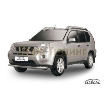 Защита переднего бампера 76 мм Slitkoff для Nissan X-Trail T31 2011-2015 Защита переднего бампера 76 мм Slitkoff для Nissan X-Trail T31 2011-2015