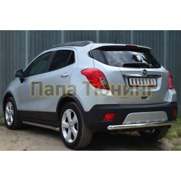 Защита заднего бампера d57 РусСталь для Opel Mokka 2012-
