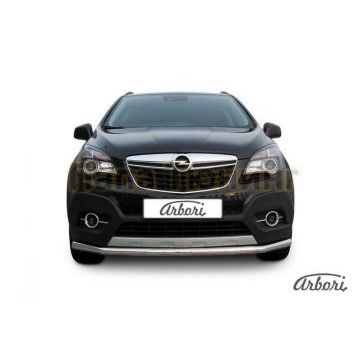 Защита передняя длинная 57 мм Slitkoff для Opel Mokka 2012-