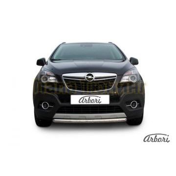 Защита передняя короткая 57 мм Slitkoff для Opel Mokka 2012-