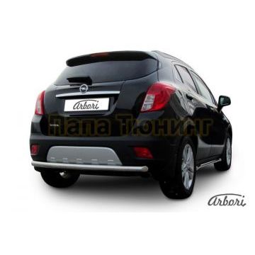 Защита заднего бампера радиусная 57 мм Slitkoff для Opel Mokka 2012-