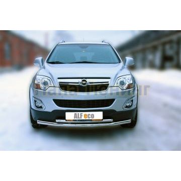 Защита передняя двойная 60-42 мм ALFeco для Opel Antara 2010-2017