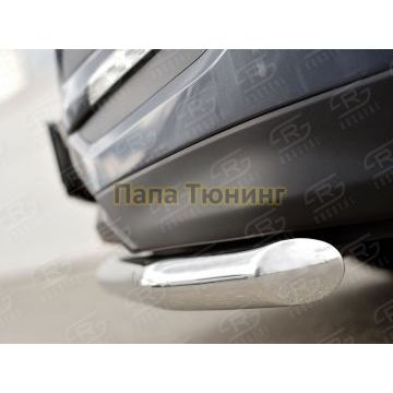 Защита переднего бампера d57 РусСталь для Hyundai Tucson 2015-2021