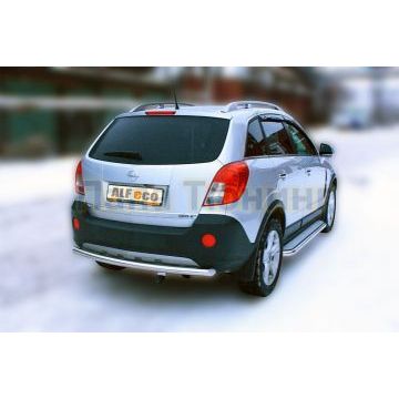 Защита заднего бампера 60 мм ALFeco для Opel Antara 2010-2017