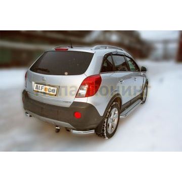 Защита задняя уголки 60 мм ALFeco для Opel Antara 2010-2017 Защита задняя уголки 60 мм ALFeco для Opel Antara 2010-2017
