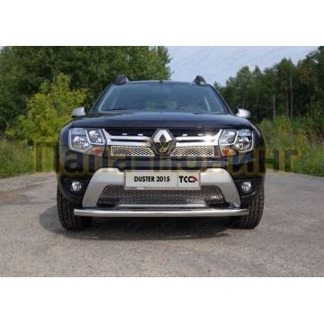 Защита переднего бампера 60 мм ТСС для Renault Duster 2015-