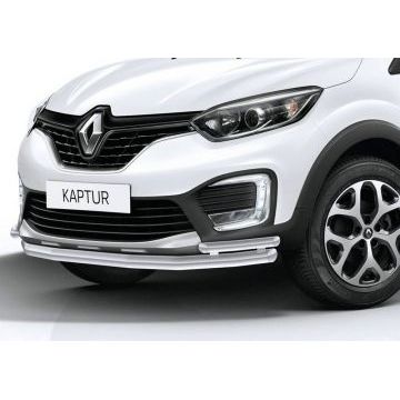 Защита передняя двойная 57-42 мм Rival для Renault Kaptur 2016-