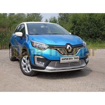 Защита переднего бампера 42 мм ТСС для Renault Kaptur 2016- Защита переднего бампера 42 мм ТСС для Renault Kaptur 2016-