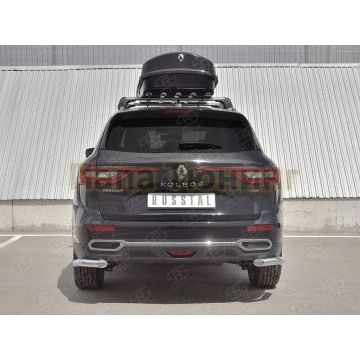Защита задняя уголки d57 секции для Renault Koleos 2017-