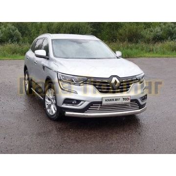 Решетка радиатора нижняя 16 мм ТСС для Renault Koleos 2018- Решетка радиатора нижняя 16 мм ТСС для Renault Koleos 2018-
