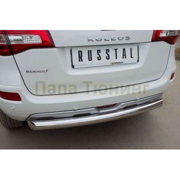 Защита заднего бампера d57 РусСталь для Renault Koleos 2011-2016