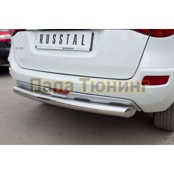 Защита заднего бампера d76 РусСталь для Renault Koleos 2011-2016