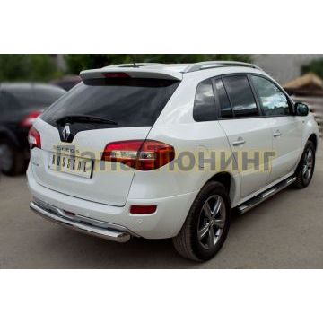 Защита заднего бампера d76 РусСталь для Renault Koleos 2011-2016