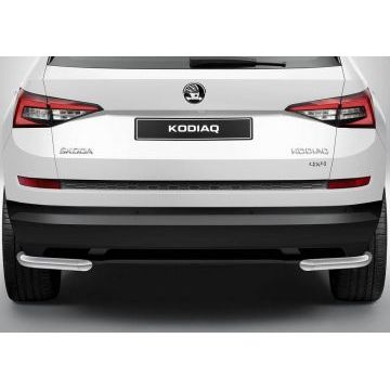 Защита задняя уголки 57 мм Rival для Skoda Kodiaq 2017-
