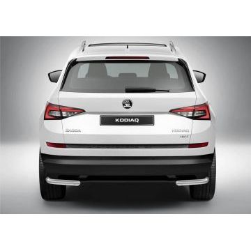Защита задняя уголки 57 мм Rival для Skoda Kodiaq 2017-
