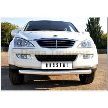 Защита переднего бампера d76 РусСталь для Ssangyong Kyron 2007-2015