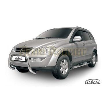 Защита передняя низкая 76 мм Slitkoff для SsangYong Kyron 2007-2015