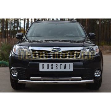 Защита передняя двойная d57-d42 РусСталь для Subaru Forester SH 2008-2013