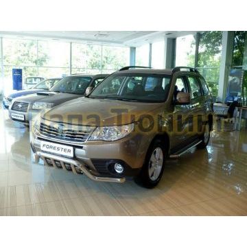 Защита передняя Кенгурятник 60 мм ТСС для Subaru Forester SH 2008-2013