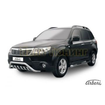 Кенгурин мини с клыками 57 мм Slitkoff для Subaru Forester 2008-2013 Кенгурин мини с клыками 57 мм Slitkoff для Subaru Forester 2008-2013