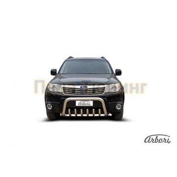 Кенгурин низкий с клыками 76 мм Slitkoff для Subaru Forester 2008-2013 Кенгурин низкий с клыками 76 мм Slitkoff для Subaru Forester 2008-2013