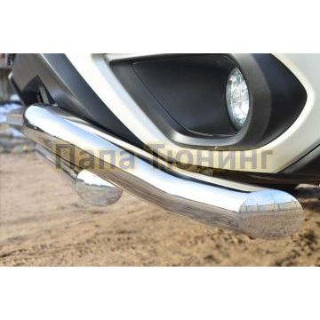 Защита передняя двойная d57-d57 РусСталь для Subaru Forester SJ 2013-2016