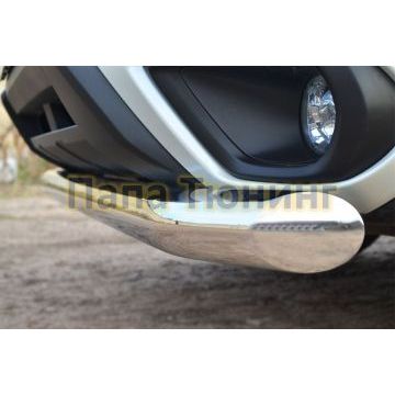 Защита переднего бампера d76 РусСталь для Subaru Forester SJ 2013-2016