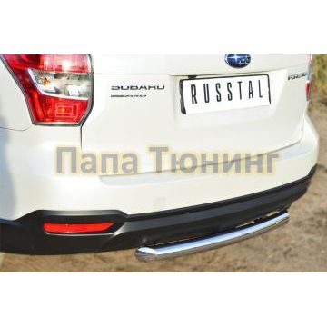 Защита заднего бампера d57 РусСталь для Subaru Forester SJ 2013-2016