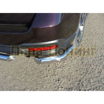 Защита задняя короткие уголки 60 мм ТСС для Subaru Forester SJ 2013-2016 Защита задняя короткие уголки 60 мм ТСС для Subaru Forester SJ 2013-2016