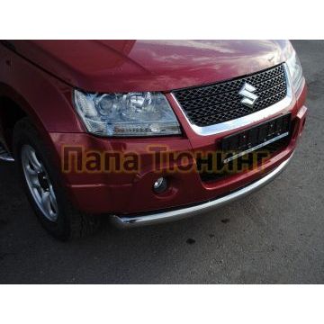 Защита переднего бампера d76 РусСталь для Suzuki Grand Vitara 2008-2011