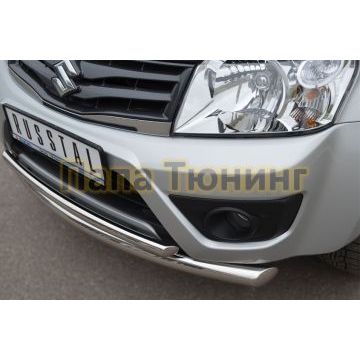 Защита передняя двойная d57-d42 РусСталь для Suzuki Grand Vitara 2012-2015