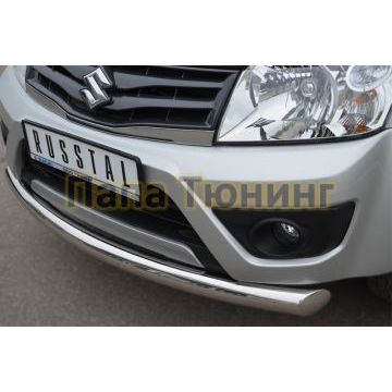 Защита переднего бампера d76 РусСталь для Suzuki Grand Vitara 2012-2015