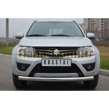 Защита переднего бампера d76 РусСталь для Suzuki Grand Vitara 2012-2015