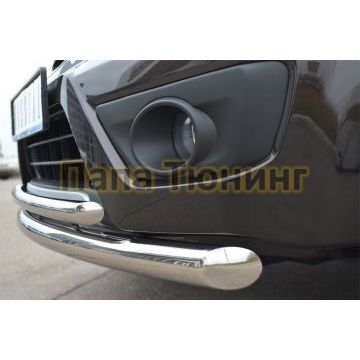 Защита передняя двойная d57-d42 РусСталь для Suzuki Grand Vitara 2012-2015