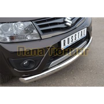 Защита переднего бампера d76 РусСталь для Suzuki Grand Vitara 2012-2015