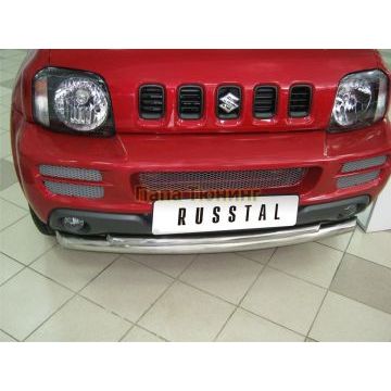 Защита передняя двойная d57-d42 РусСталь для Suzuki Jimny 2005-2011