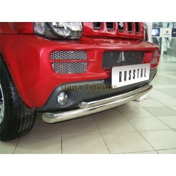 Защита передняя двойная d57-d42 РусСталь для Suzuki Jimny 2005-2011