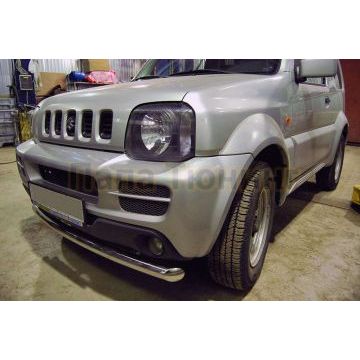 Защита переднего бампера d57 РусСталь для Suzuki Jimny 2005-2011