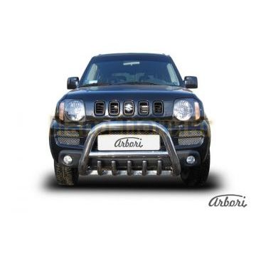 Кенгурин низкий с клыками 76 мм Slitkoff для Suzuki Jimny 1998-2011