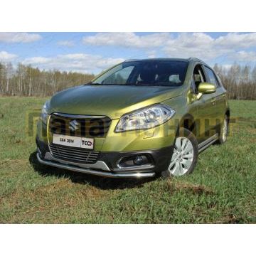 Защита переднего бампера 42 мм ТСС для Suzuki SX4 New 2013- Защита переднего бампера 42 мм ТСС для Suzuki SX4 New 2013-