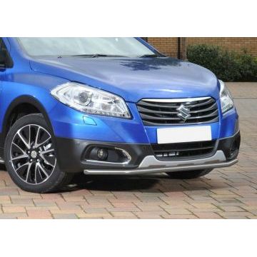 Защита переднего бампера 42 мм Rival для Suzuki SX4 2013-2016