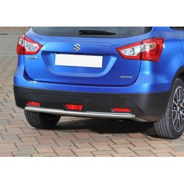 Защита заднего бампера 42 мм Rival для Suzuki SX4 2013-2016